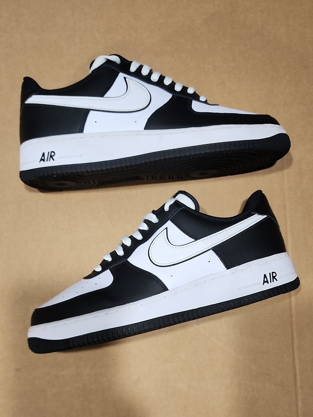 Nike Air Force 1 '07 Panda Retro Classic Shoes Black White Men Sz 10.5
